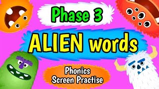 ALIEN WORDS  Phonics Screen Practise  Miss Ellis alienwords phonicsscreen [upl. by Susanna]