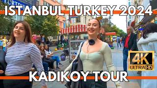 ISTANBUL TURKEY 2024 CITY CENTER 4K WALKING TOUR IN KADIKOYBAGDAT STREETCAFESRESTAURANTSMARKETS [upl. by Corby]