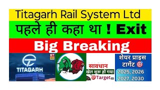 Titagarh wagon share latest news  Titagarh rail system share price target  Titagarh wagon share [upl. by Canada42]