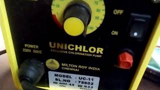 Milton Roy Dosing pump for chlorinator [upl. by Savil]