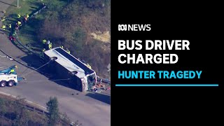 Bus driver charged over crash that killed 10 people in the Hunter Valley  ABC News [upl. by Esmerolda298]