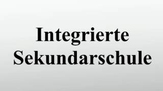 Integrierte Sekundarschule [upl. by Leiru]