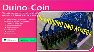 RIG MINING DUINO COIN 10 ARDUINO UNO ATMEGA [upl. by Zoara948]