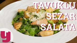 Tavuklu Sezar Salata Tarifi Dışarıda Aynısı 27 TL  Yemekcom [upl. by Lak875]