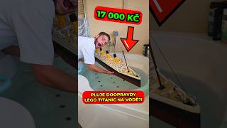 DOKÁŽE LEGO TITANIC PLOUT NA VODĚ 😳 shorts [upl. by Eirrot850]