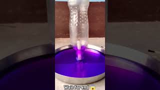 Respect 😱  experiment with water  blue ink  candles amazing expe new shorts tiktok experiment [upl. by Jerol113]