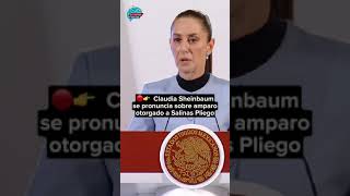 🔴👉 Claudia Sheinbaum se pronuncia sobre amparo otorgado a Salinas Pliego [upl. by Eugilegna193]