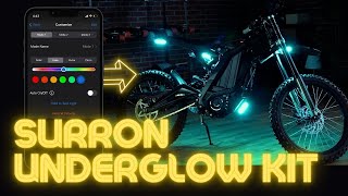 Surron Underglow Kit with NO WIRES amp App Control  How to Install in 5 Minutes [upl. by Uphemia]