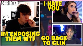 CLIX FREAKS OUT Reacting to SOMMERSET Faking Her BREAKUP With BLAKE on Live STREAM Fortnite [upl. by Kumagai]