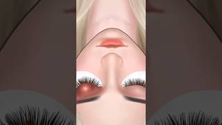 Lashes treatment ASMR  Shorts [upl. by Eilssel]