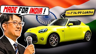 Toyotas ₹ 15 Lakh Sportscar Ready to Launch in India  TOYOTA SFR [upl. by Malia]