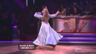 Kirstie Alley and Maksim Chmerkovskiy Dancing with the Stars viennese waltz F4 [upl. by Jaylene]