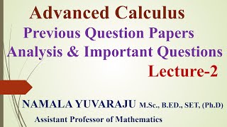 Previous Question Papers Analysis amp Important Questions AC II Yuvaraju Namala II AR new world [upl. by Aeniah]