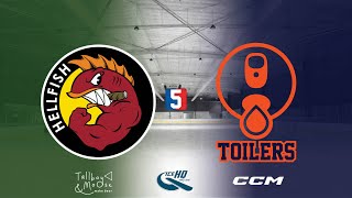 Hellfish VS Toilers  Div 5  10th October  IceHQ Rec League ice hockey [upl. by Anoerb]