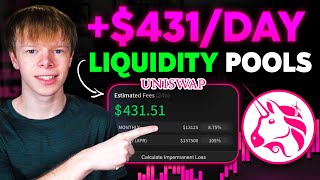 431 Per Day From Uniswap v3 Liquidity Pools Passive Income [upl. by Arriek]