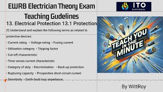 Section 131 f Teach you in one minute EWRB Electrician Theory Exam Teaching Guidelines EWRBexam [upl. by Nnek]