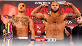 WARDLEY VS CLARKE  FULL WEIGHIN ⚖️ [upl. by Minna]