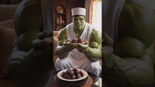 Wow hulk is Muslim eating dates shorts ytshorts hulk marvel spiderman muslim marveling [upl. by David]