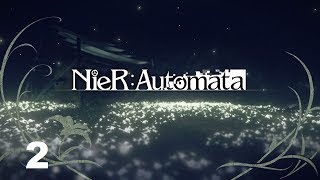 Nier Automata PS4 Route B Part 01 Resistance Camp [upl. by Alaikim]