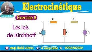 Lois de Kirchhoff exercice 8 [upl. by Moody]