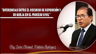 Diferencias entre el recurso de reposición y su queja en el proceso civil en el Perú [upl. by Flemings]