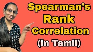 Rank Correlation  Spearman  Statistics  In Tamil  Bhargavi  Subject 360 [upl. by Assiluy718]