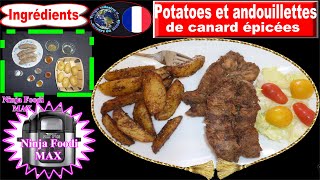 Recette NINJA FOODI MAX – Potatoes et andouillettes de canard épicées [upl. by Isoais]