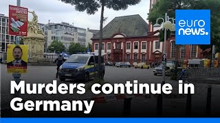 Farright AfD local candidate stabbed in another Mannheim attack  euronews 🇬🇧 [upl. by Annaitsirk391]