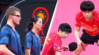 Sun Y1Wang C2 vs ALebrun23JYuan26  ITTF Mixed Team World Cup 2023 [upl. by Christensen]