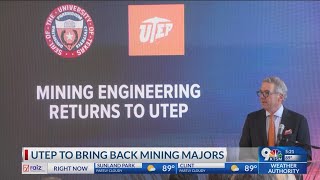 UTEP to launch mining engineering program in Fall 2027 [upl. by Karna664]