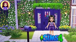 Lets Build Lego Friends Emma an Artists Cottage  Sims 4 House Build [upl. by Okuy]