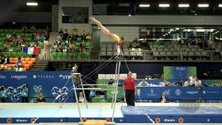 STANCIULESCU Ioana ROU  2019 Artistic Junior Worlds Gyor HUN  Qualifications Uneven Bars [upl. by Salene226]