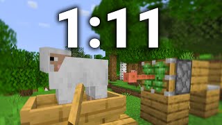 Minecraft Sheep Fcker Speedrun FWR 111 [upl. by Ycniuqed]