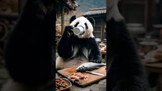 Panda Story 2024 aiart explore feedfeedforyourpagemidjourney feed shortvideo trending angel [upl. by Kinemod]