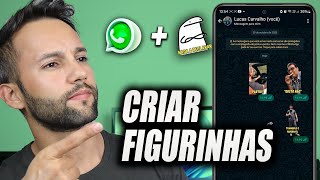 COMO CRIAR FIGURINHAS NO WHATSAPP [upl. by Ecirtak]