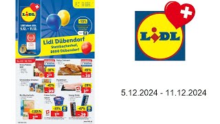 Lidl Prospekt  512  11122024  Neueröffnung Dübendorf [upl. by Cai]