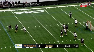 MENS LACROSSE Towson Highlights [upl. by Nanci302]