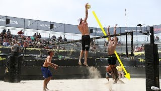 TOP 50 Poweful Beach Volleyball Spikes  2018 FIVB Beach Volleyball World Tour [upl. by Airamak979]