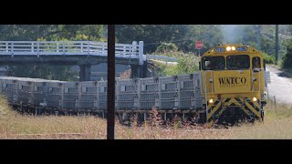 67S3 Watco cattle between Laidley and Dinmore [upl. by Adnarahs]