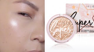 ENG開價最新 1028久耀閃閃打亮盤 路邊死要試色 1028 Super Shimmering Highlighter Try onTess Chung [upl. by Iveksarap]