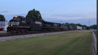 70 trains in 2 days 2 hours  Folkston Ga July 1214 2018 including a northbound and southbound race [upl. by Akaenahs]