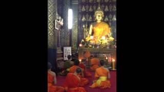 Buddhist Monks chanting Laos [upl. by Lesab254]