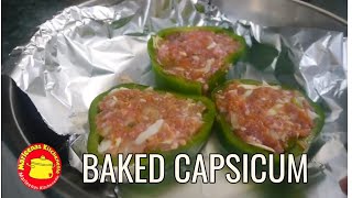 BAKED CAPSICUM GROUND PORK AND VEGGIES RECIPE [upl. by Hillari]