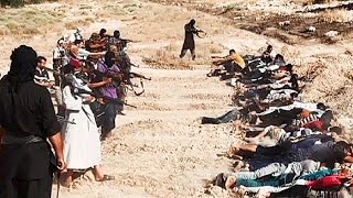 Slaughter in Iraq  Sunni extremists release images said to show mass executions [upl. by Merc]