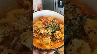 How to make tortellini soup 🔥howto cooking soupseason soup souprecipe [upl. by Lorenz]