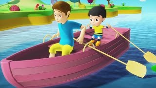 Row Row Row Your Boat  Nursery Rhyme  Kids Song [upl. by Vijar632]