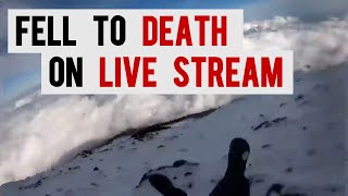 Falling off Mount Fuji on Live Stream  Shiohara Tetsu  富士山 滑落 ニコ生 [upl. by Suolhcin]