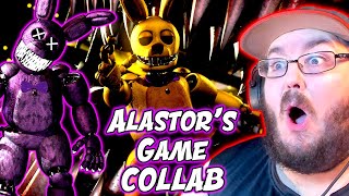 SFMFNAF Alastor´s Game  by The Living Tombstone COLLAB Hazbin Hotel Song FNAF REACTION [upl. by Nelyt]