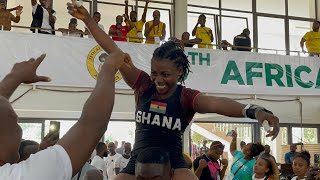 African Games 2023 Winnifred Ntumi Celebrates 3 Medals amp Presentation 🇬🇭😍❤️ [upl. by Marcelline]