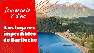 🔴 ¿QUÉ HACER EN BARILOCHE EN 7 DÍAS  Itinerario y guía de viaje de Bariloche Argentina [upl. by Toh]